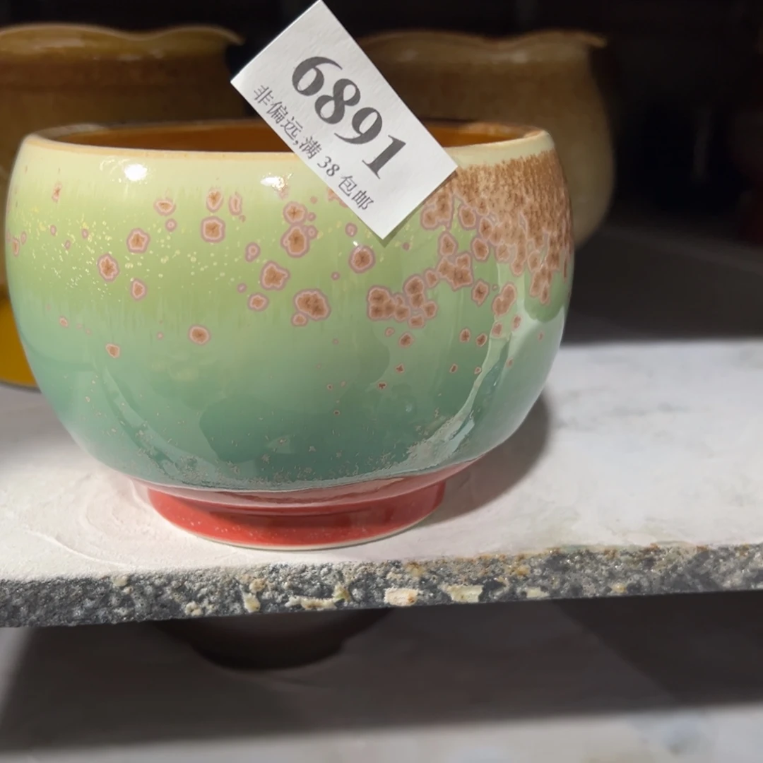 口10高8 手工花盆满30包邮