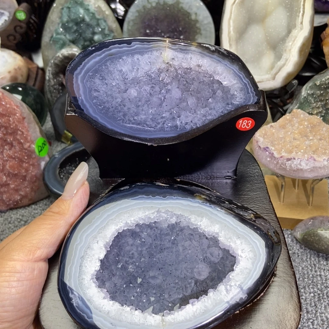 紫晶摆件未镶嵌水晶