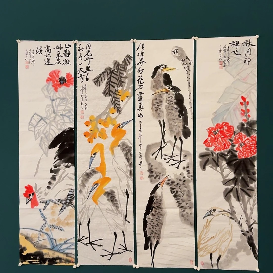 国画溥老师作品画作