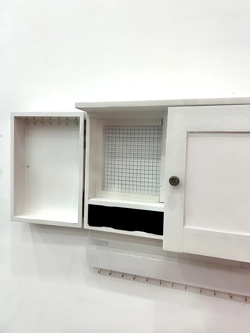 储物柜首饰壁挂式带置物架多功能家用2025新款121