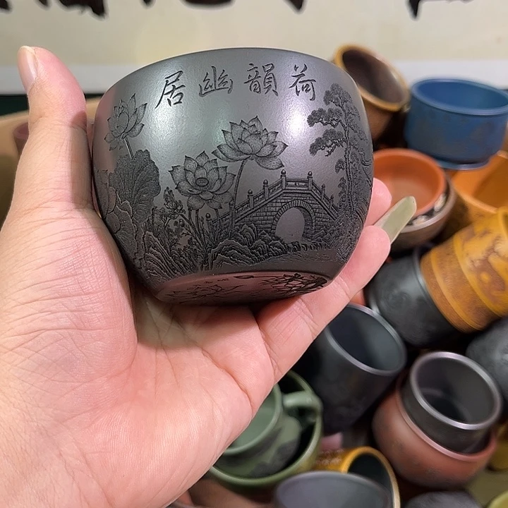 茶杯紫砂全手工紫砂主人杯
