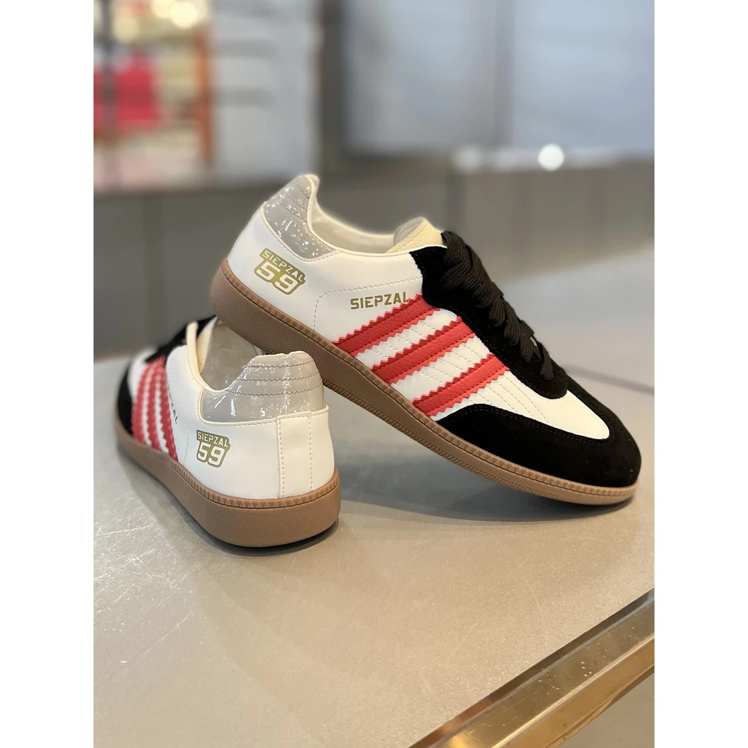 【香港DcSU&Shoes官方正品】三道杠皮面低帮休闲鞋反毛皮款阿甘鞋