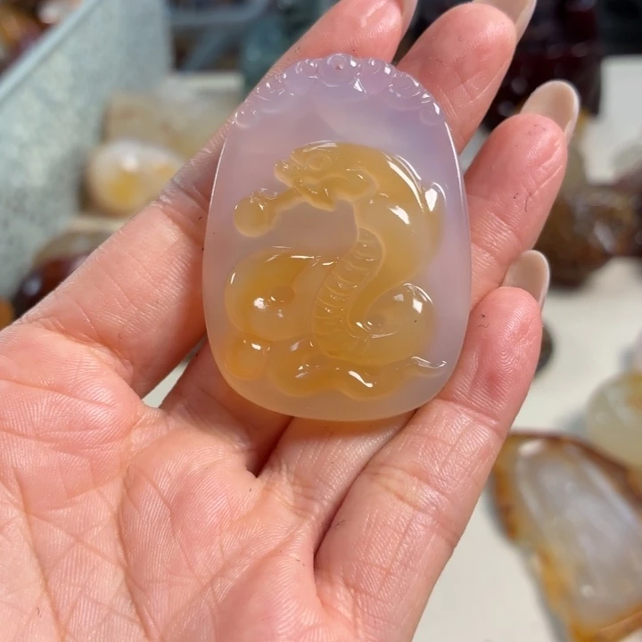 玛瑙/玉髓未镶嵌吊坠(不含链)