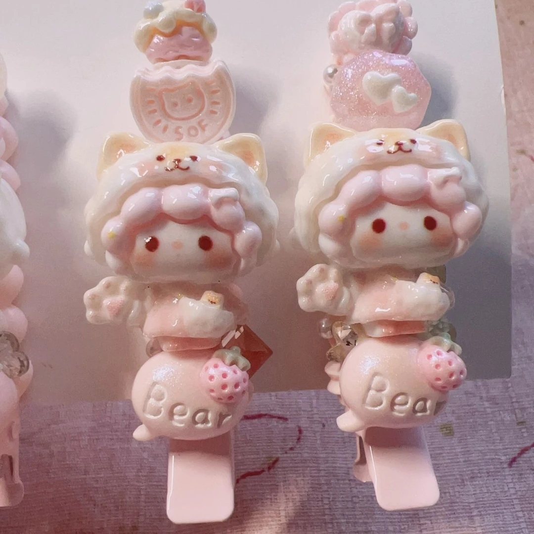 网红可爱风少女风卡通风女边夹发夹ins抓夹仙女风