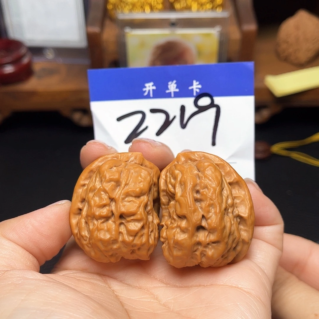 把件文玩核桃蛙蛙半壁62尺。
