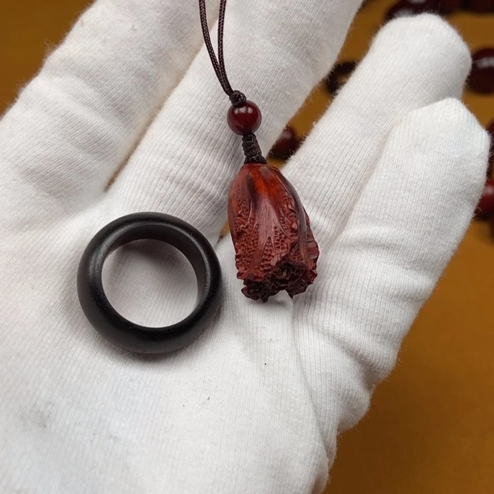 小叶紫檀手串/手链麻**莲白菜➕跑环