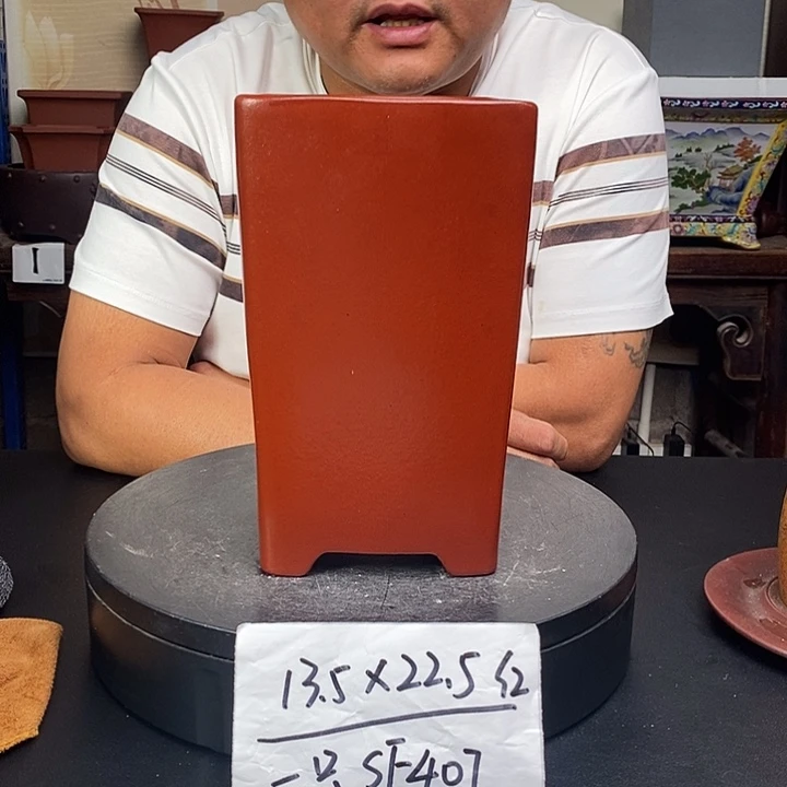 紫砂花盆货号一只SF407