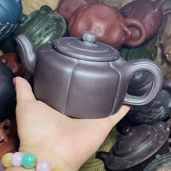 茶壶绿泥宜兴紫砂全手工制作工艺