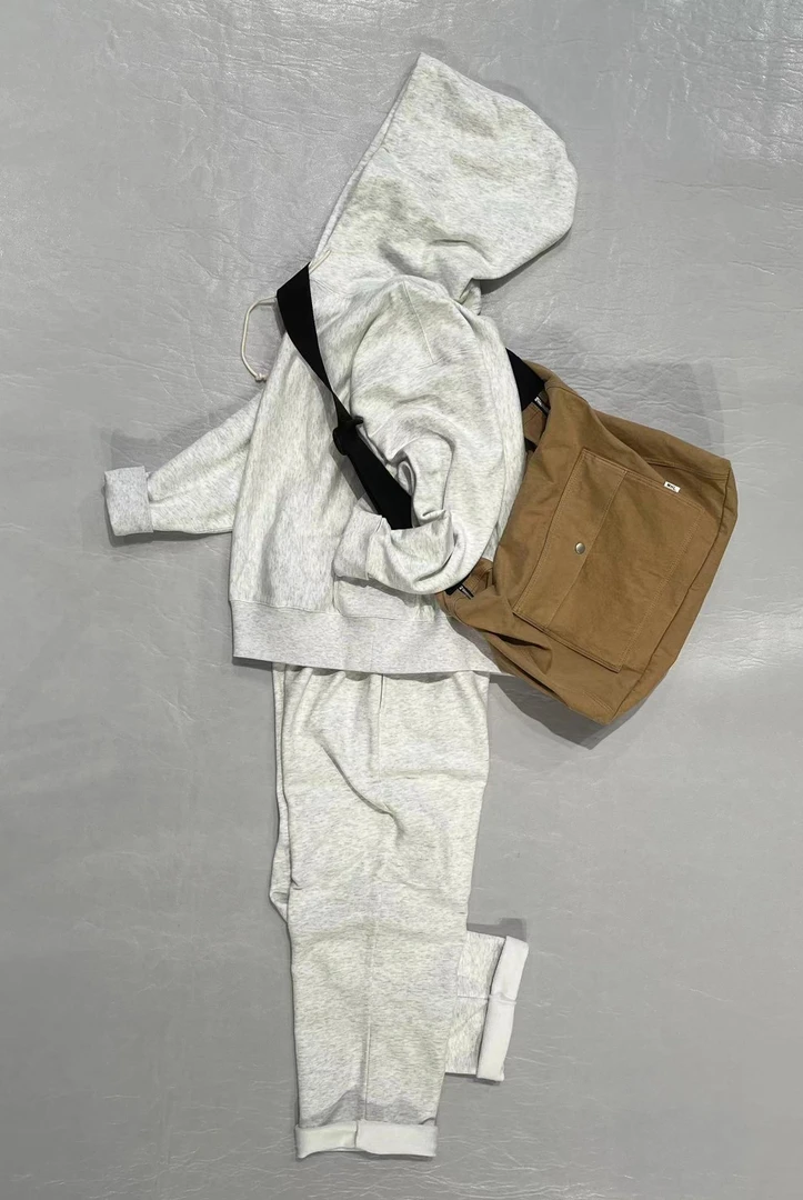 （帽衫）蝙蝠袖厚织卫衣套装