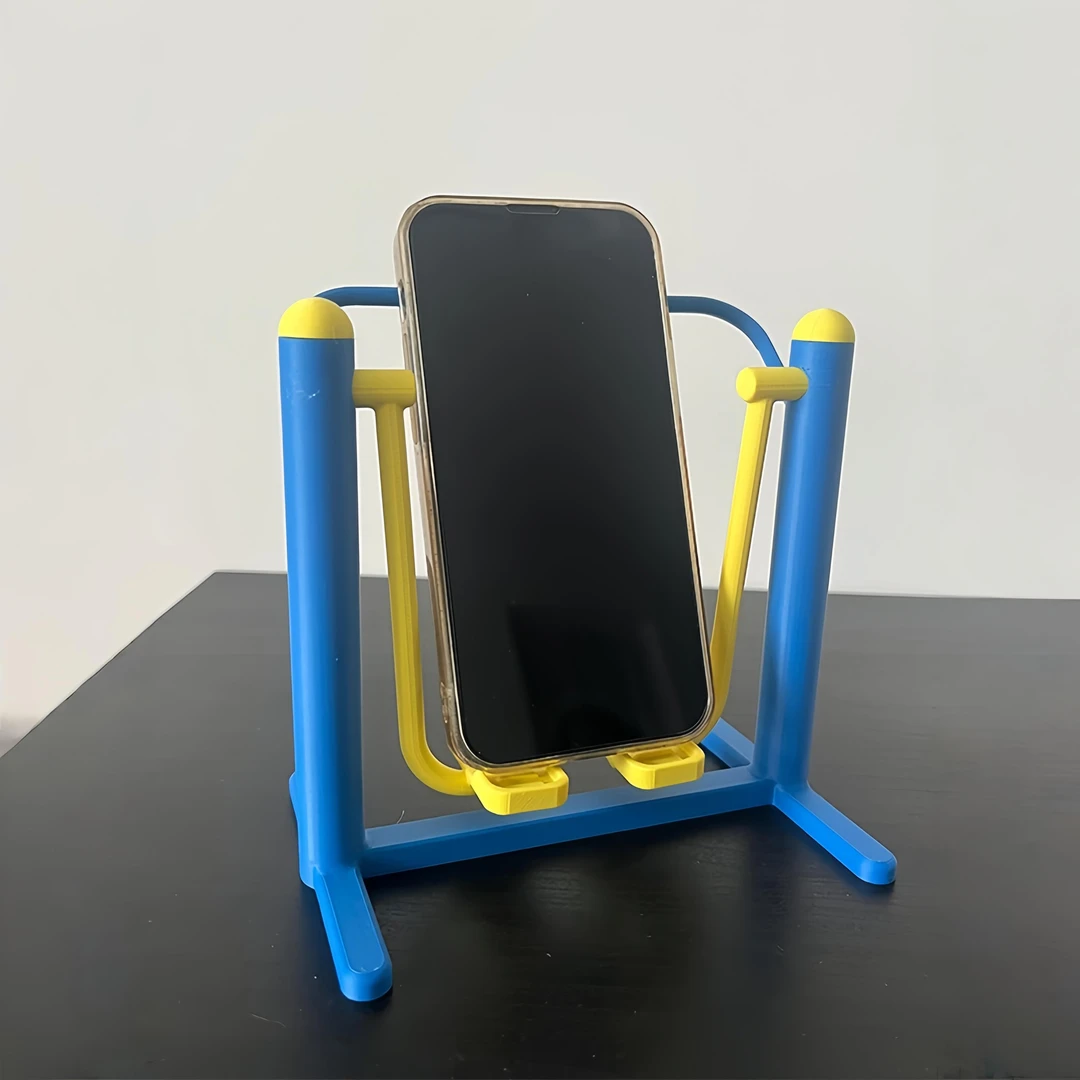 健身器材手机支架拼装手机支架创意懒人追剧可爱桌面摆件支架