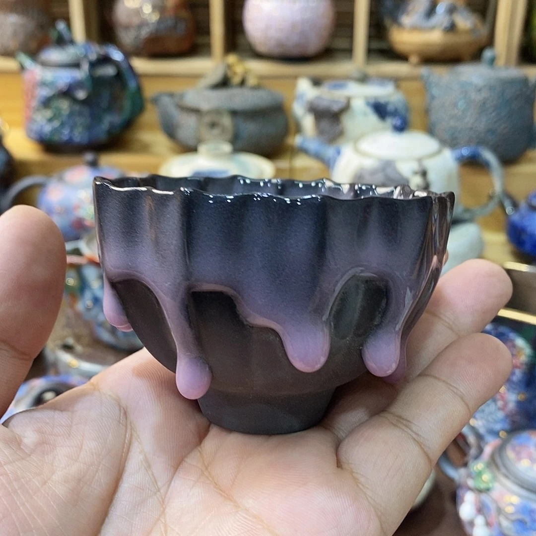粗陶志野柴柴烧茶器