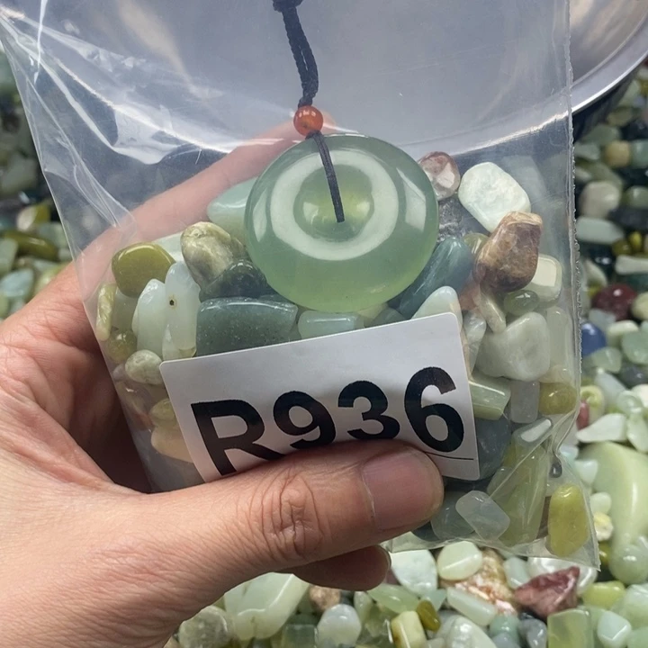 蛇纹石玉未镶嵌鱼缸石