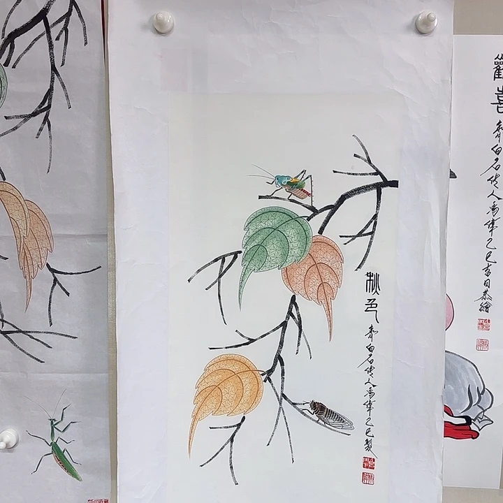 国画冯伟手绘作品