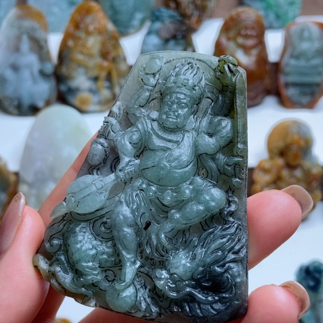 未镶嵌定制翡翠翡翠a货大黑天