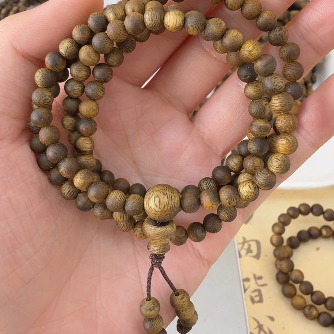 沉香沉香碎屑奇楠沉香圆珠05多圈多样性发一