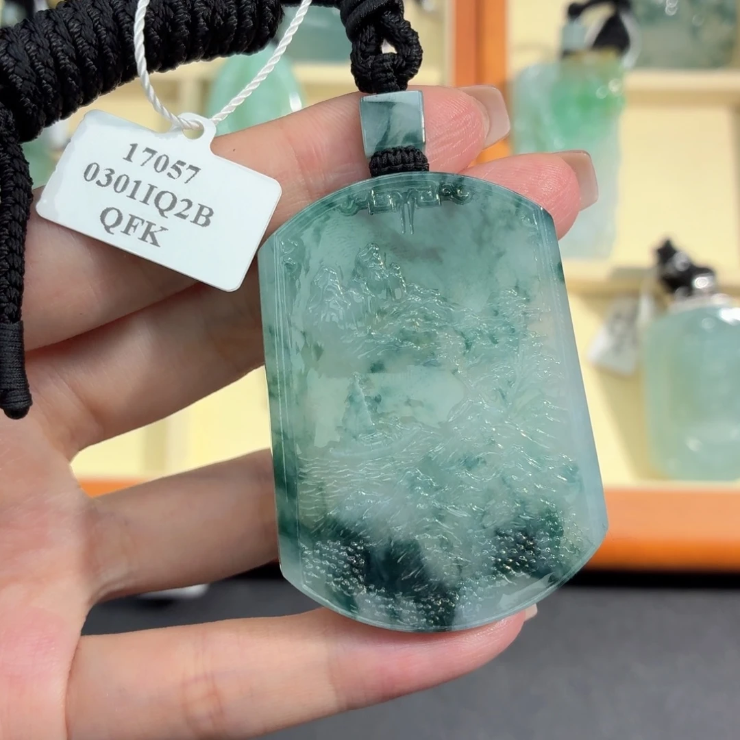 翡翠未镶嵌颈饰缅甸天然A货翡翠