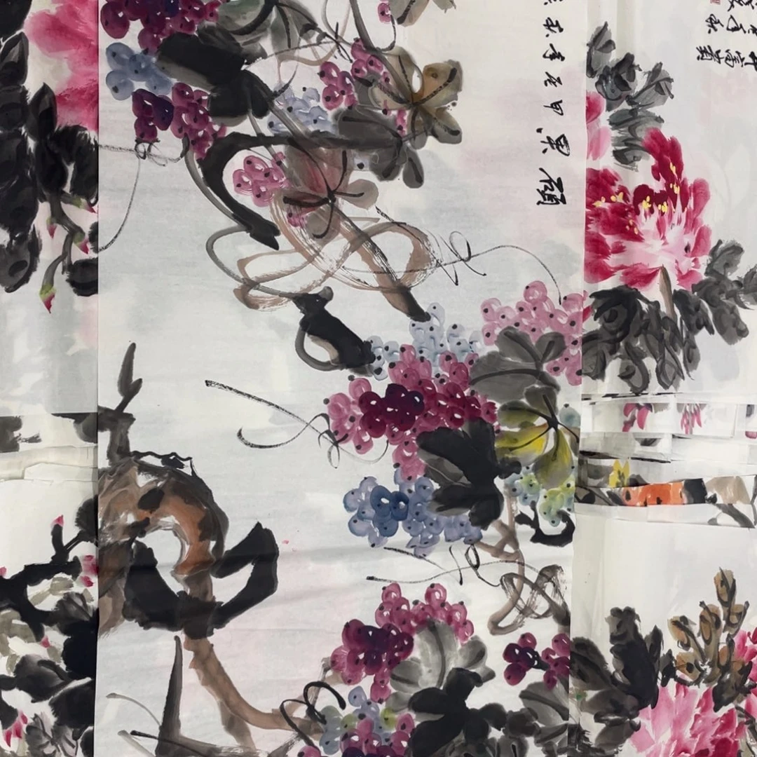 国画庆美老师绘画