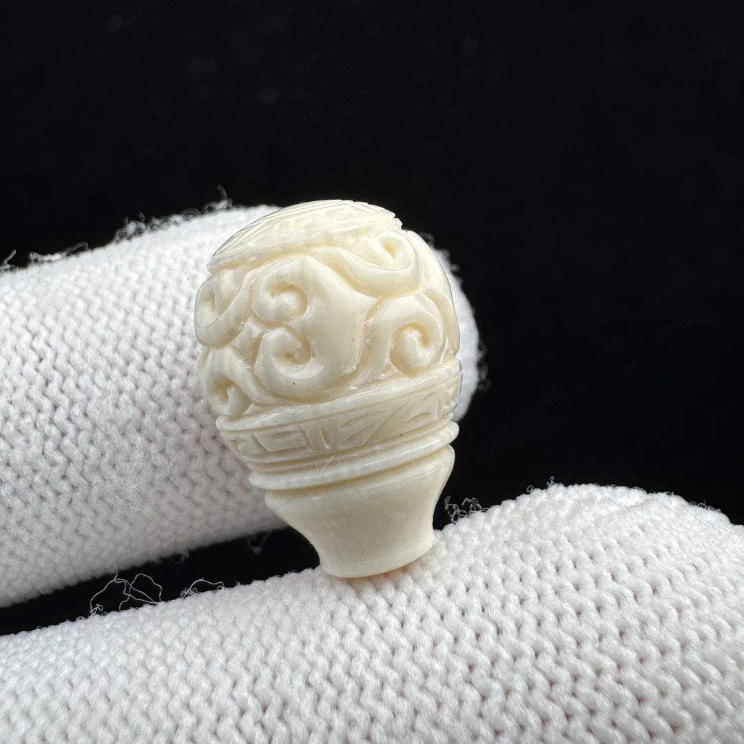 D4203天然猛犸牙 三通 12*17mm支持鉴定 假一罚四