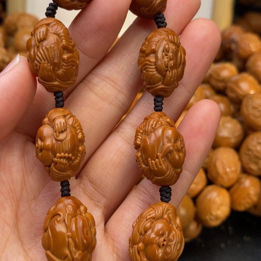 橄榄核手串横财神