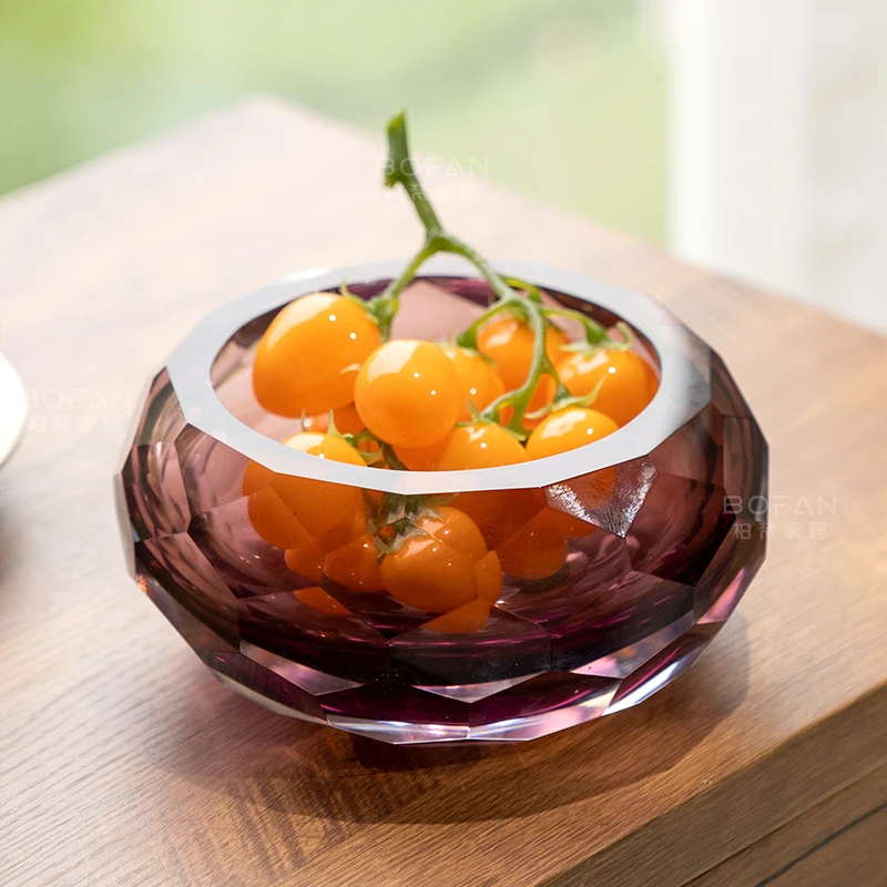 bofan/柏梵家用水果盘客厅零食糖果收纳摆放托盘茶几高颜值果盆