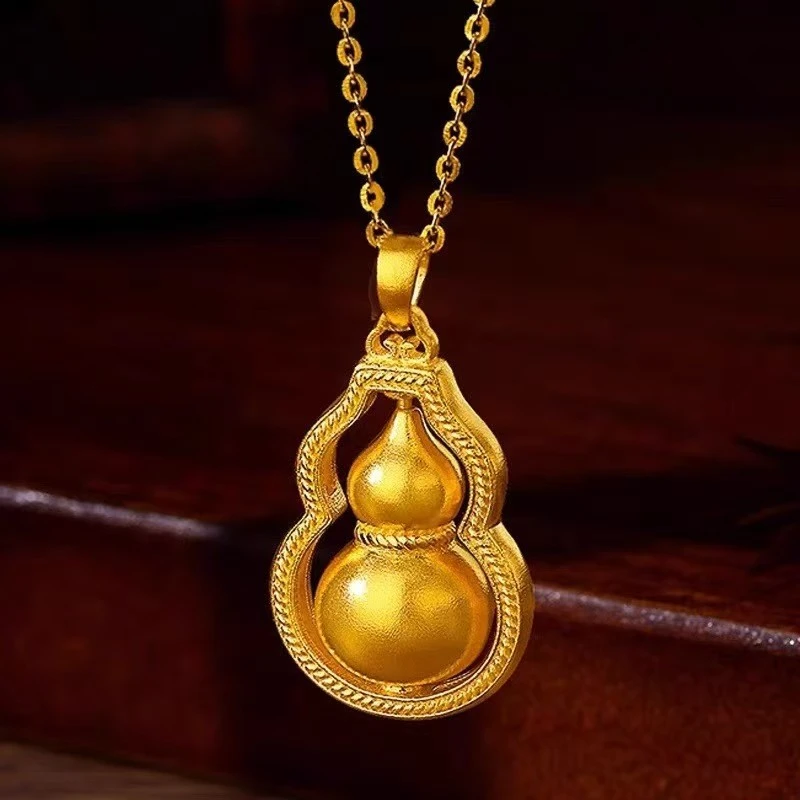 铜合金吊坠 葫芦福禄吊坠不掉色招财纳福可转动时尚唐老鸭吊坠