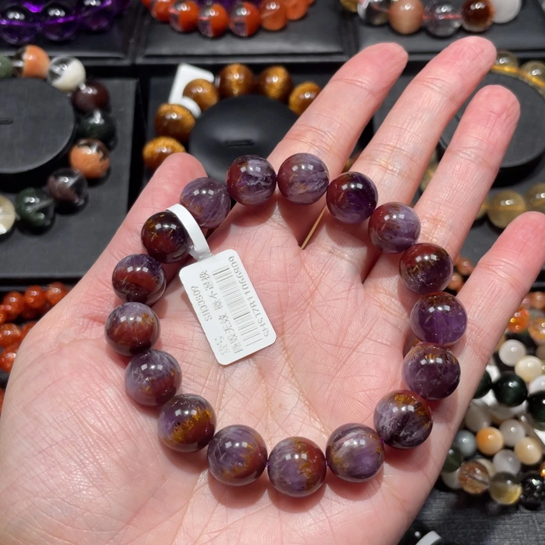 水晶未镶嵌手链极光12.5mm