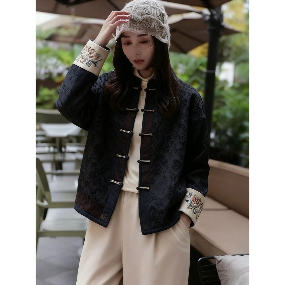 早秋气质高端独特新中式女装国风外套女2025秋季新款唐装复古上衣
