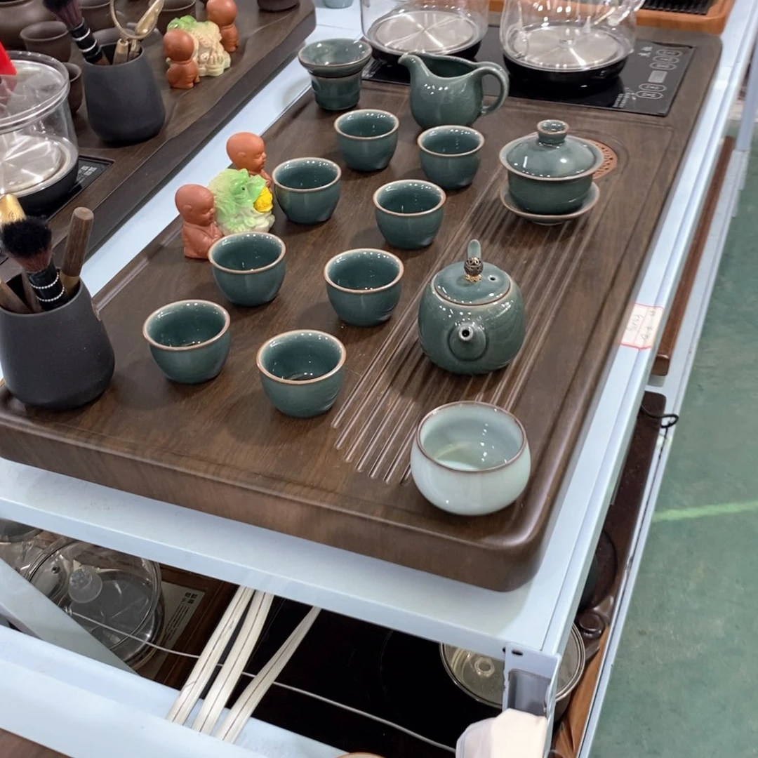 实木茶盘茶具套装家用