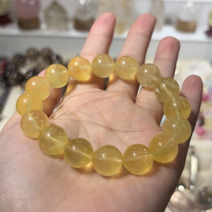 未镶嵌手链水晶黄萤石