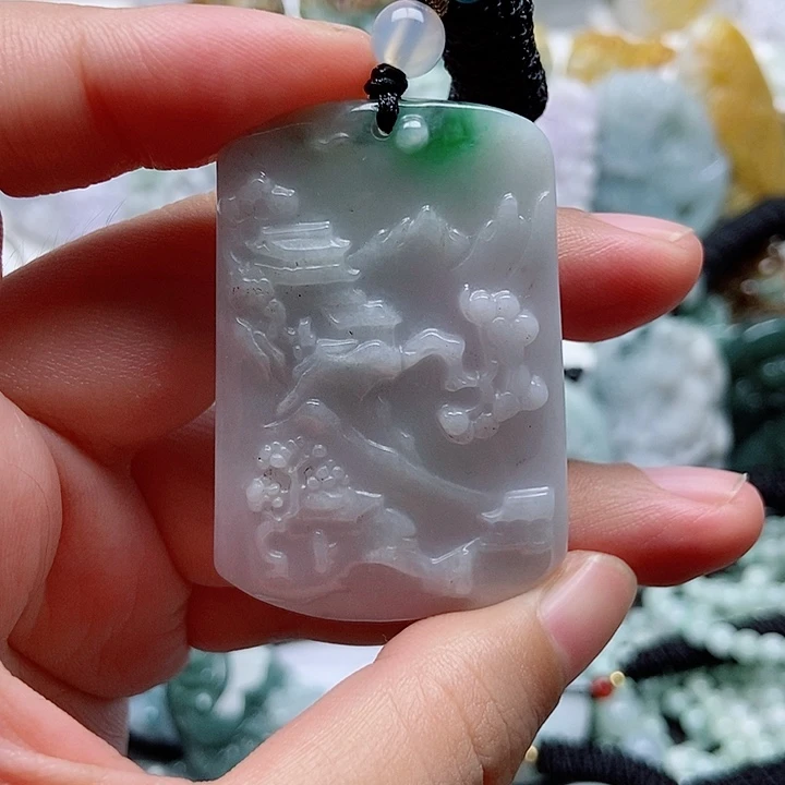 吊坠(不含链)未镶嵌翡翠1