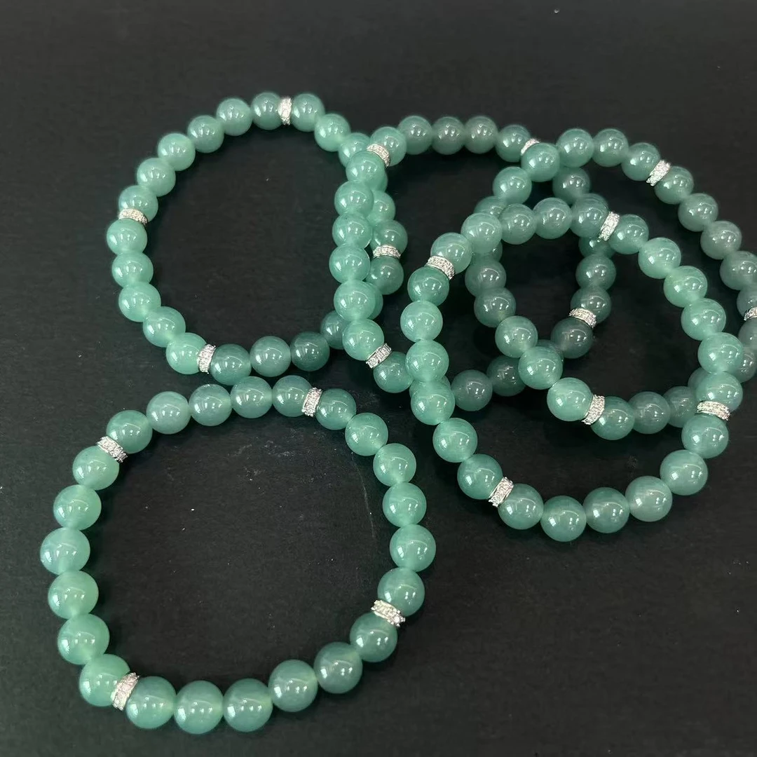 绿水翡翠手串8mm（多样性发一件）