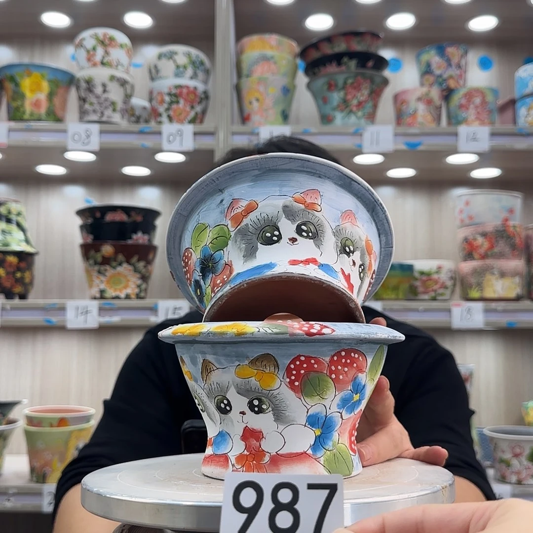 花盆紫砂瑕疵瑕疵987