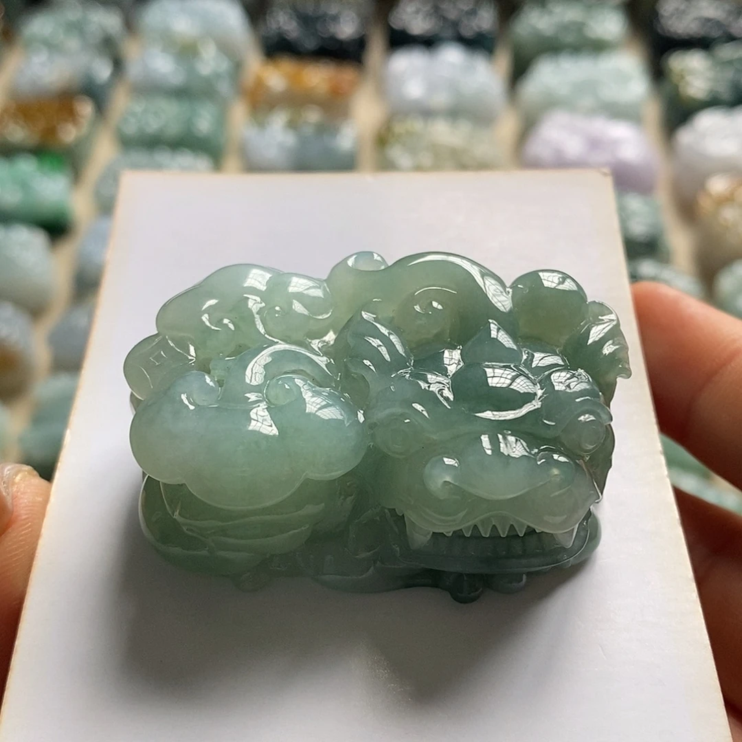 颈饰未镶嵌翡翠天然翡翠貔貅吊坠