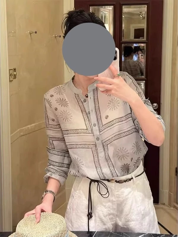 超好看独特漂亮高级感轻奢减龄洋气衬衫女2025年夏季新款上衣小衫