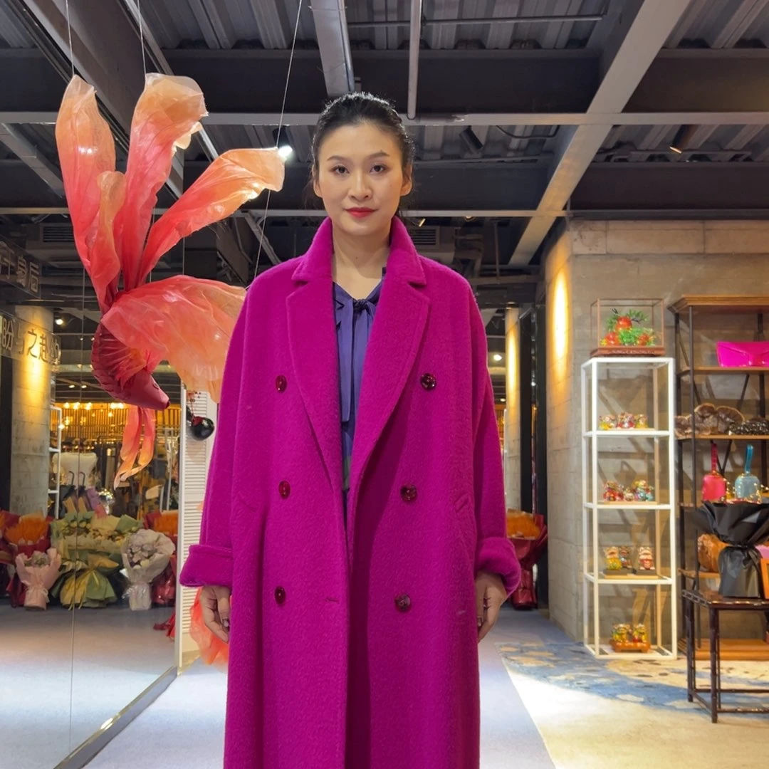 背心骆马绒大衣 现货