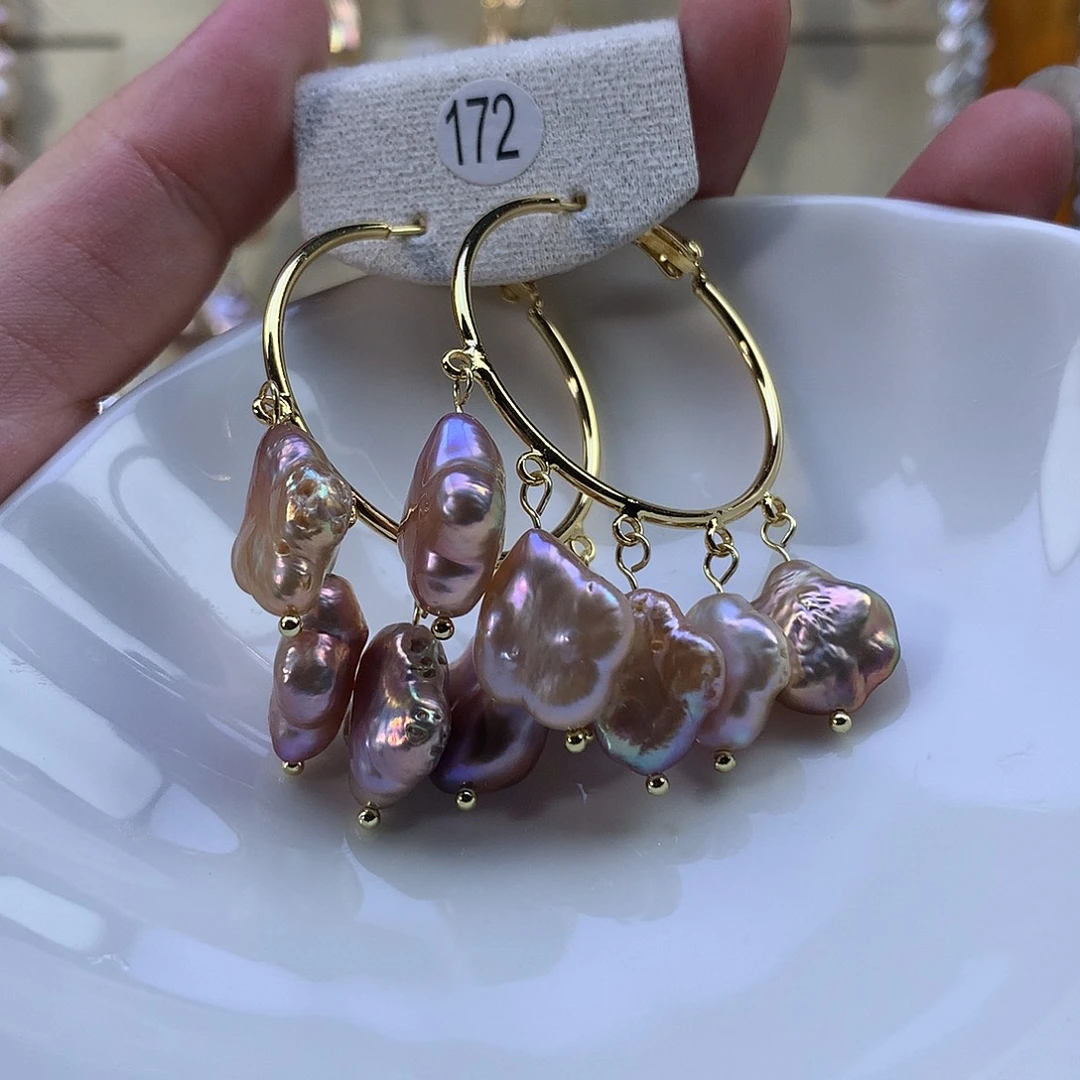 合金耳饰淡水珍珠特价172号
