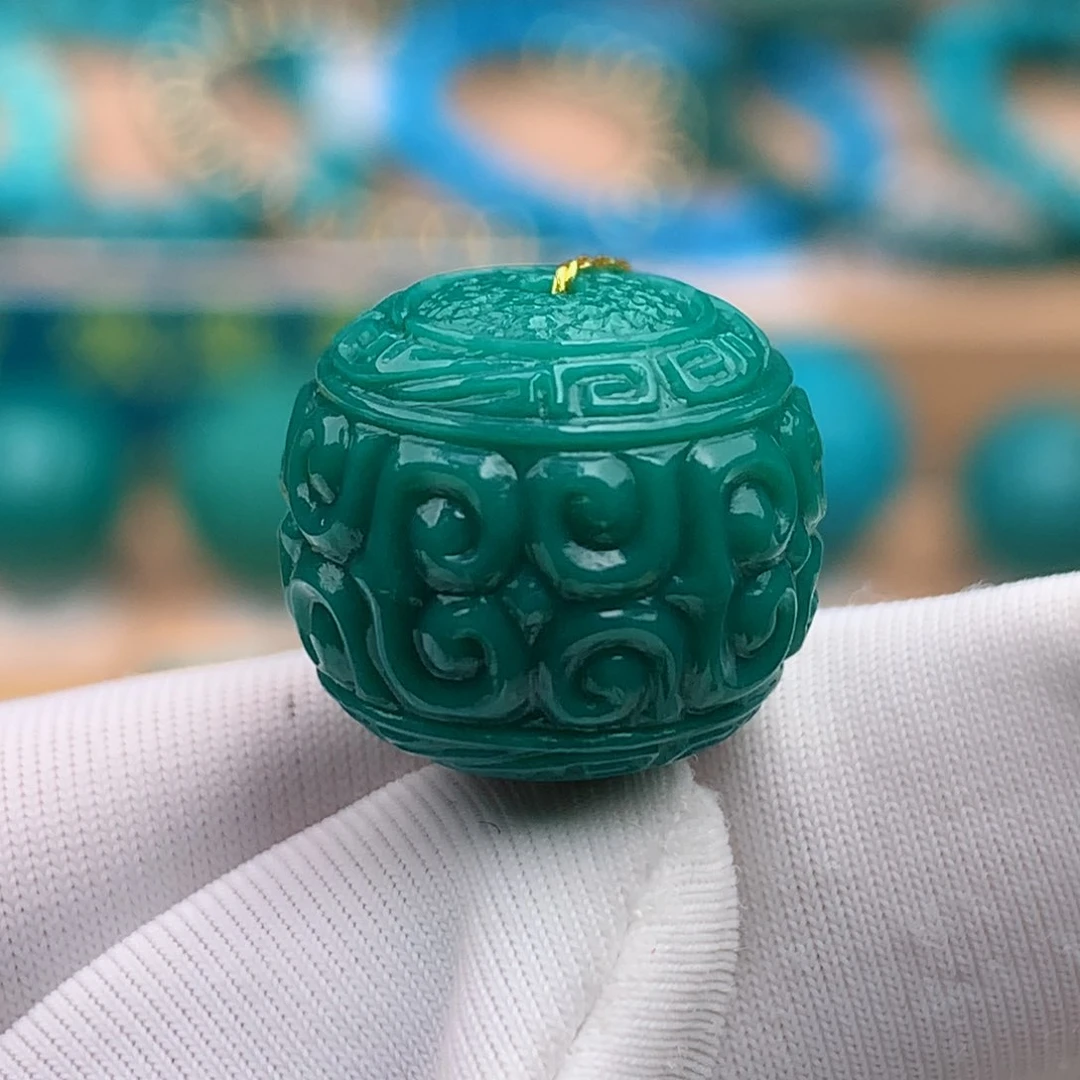 未镶嵌绿松石珠宝奇石13.3✖️12mm