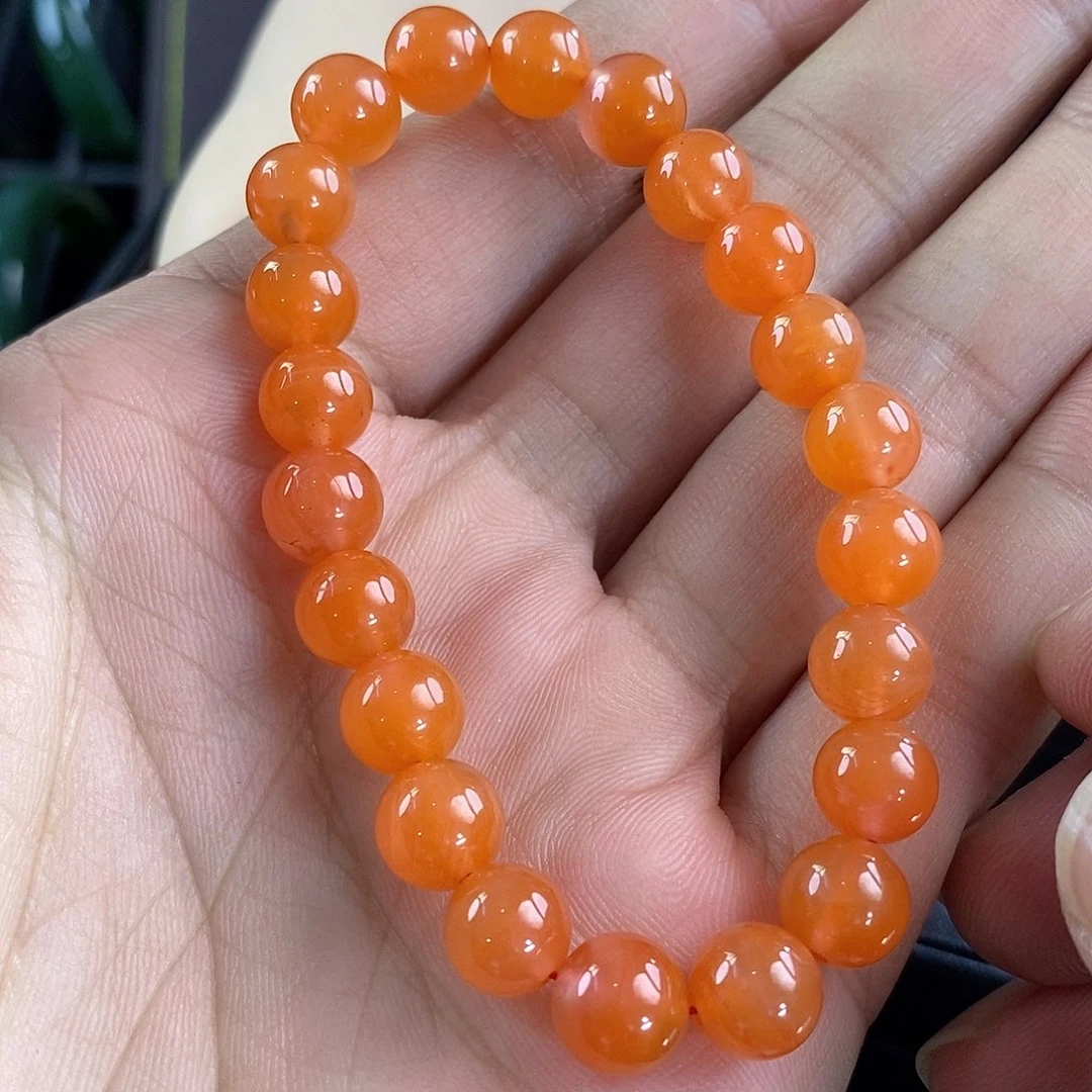 南红玛瑙未镶嵌手链