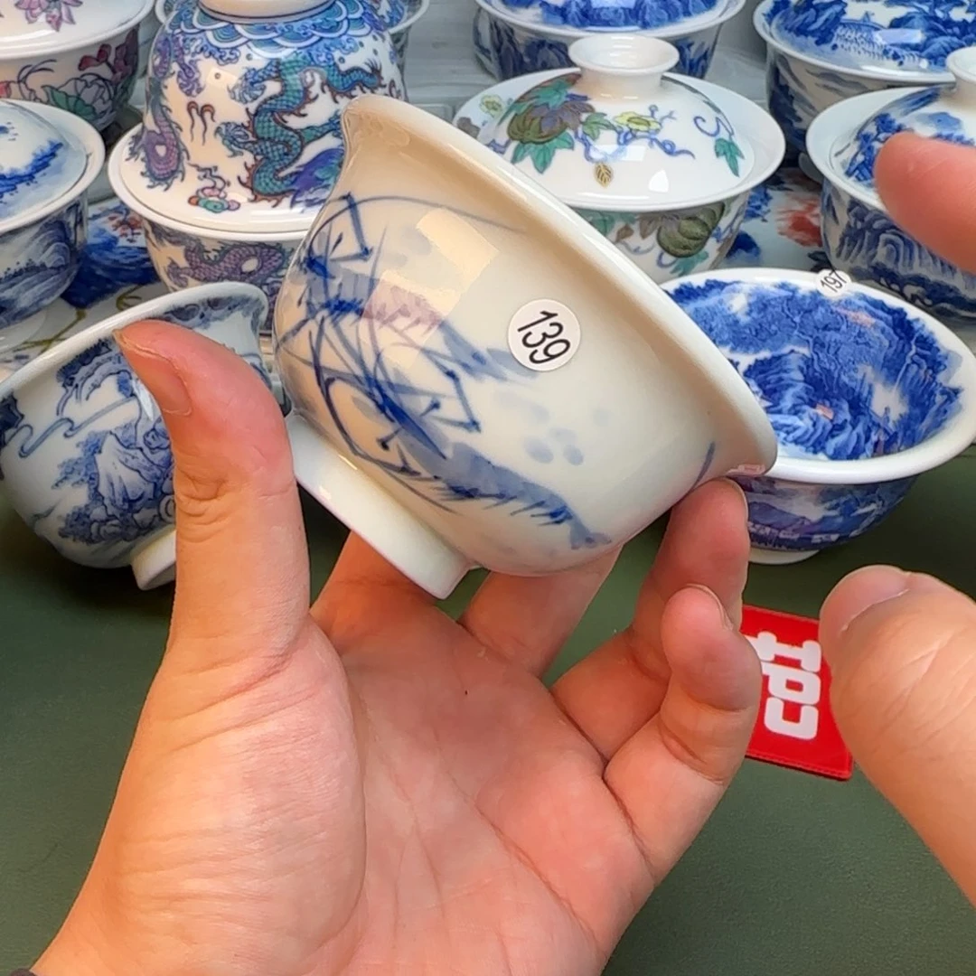 彦祖纯手工手绘茶具139