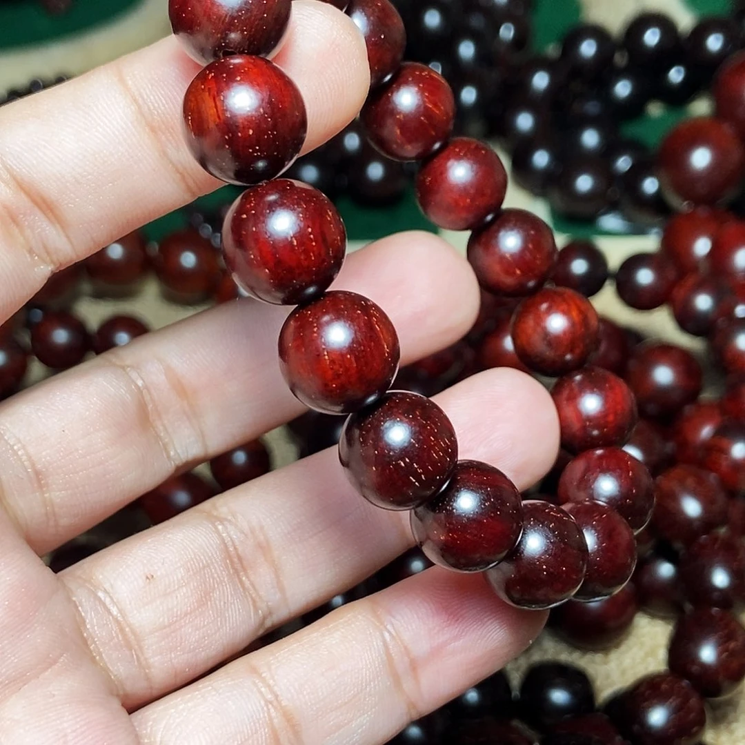 最***情小叶紫檀手串/手链1.2金星