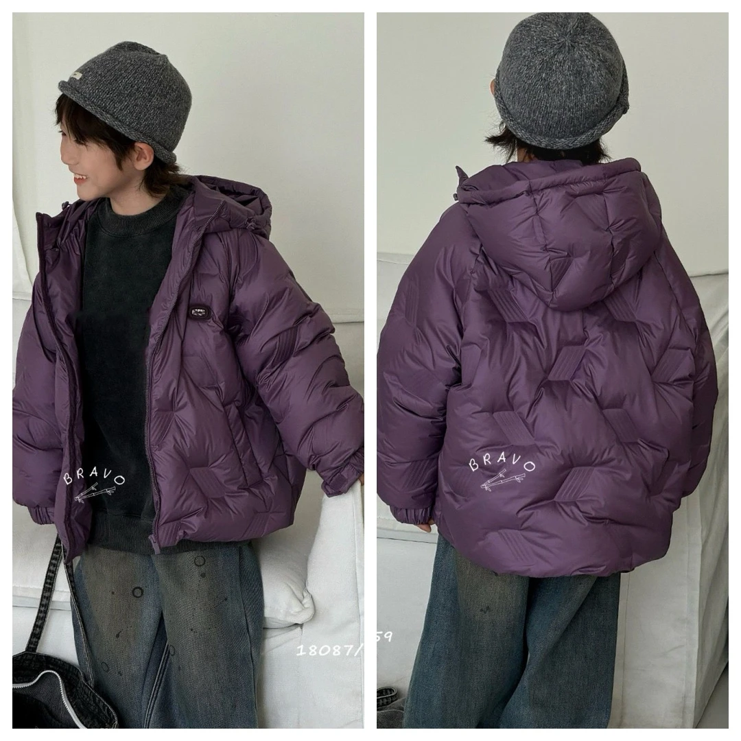 儿童羽绒服新款中大童男孩羽绒服韩版白鸭绒羽绒服
