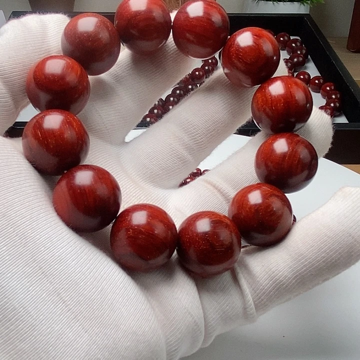 檀香木手串/手链2.0龙鳞金星超高油密