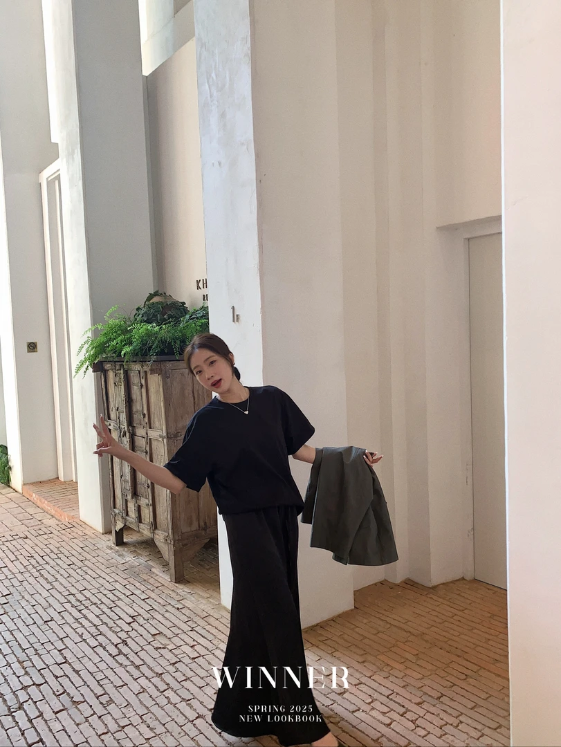 6616  宽松净版T恤  w