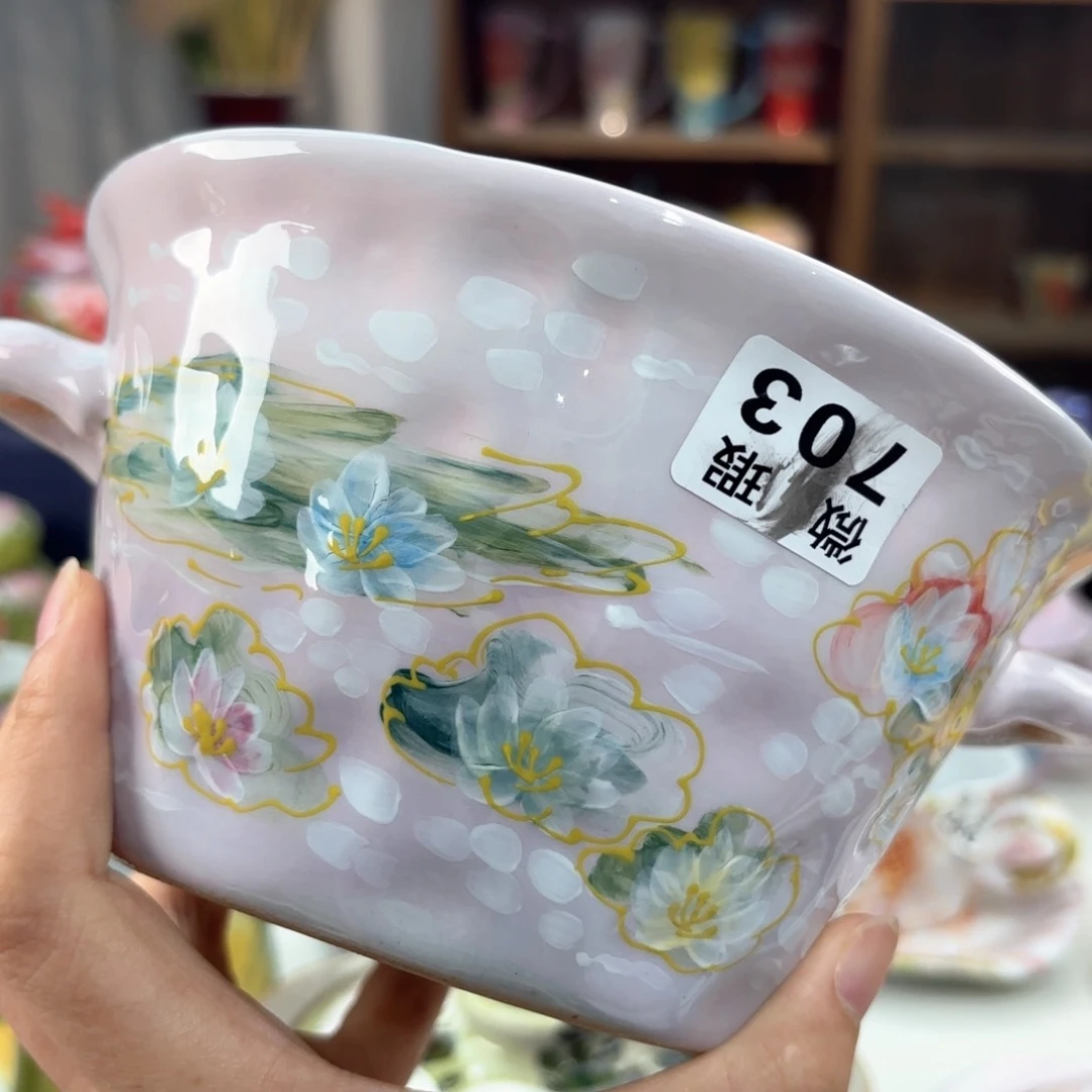 景德镇手绘高温釉下彩陶瓷茶具