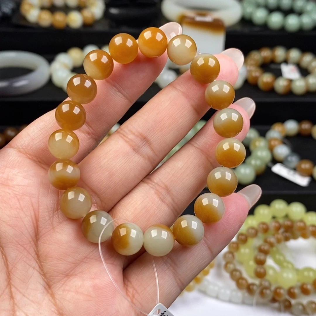 和田玉手串未镶嵌