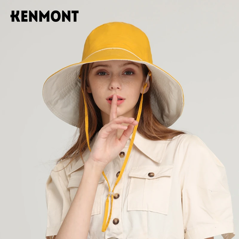 卡蒙 大帽檐隔热户外骑行透气防晒帽可折叠遮阳帽 女款