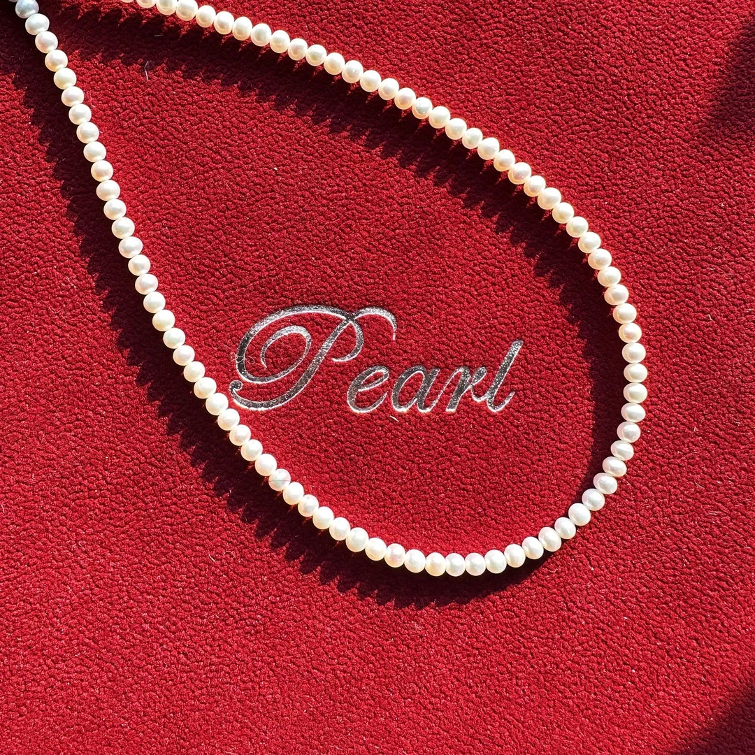 吊坠925银仿珍珠 【荣姐优选】4mm小灯泡珍珠项链   43厘米