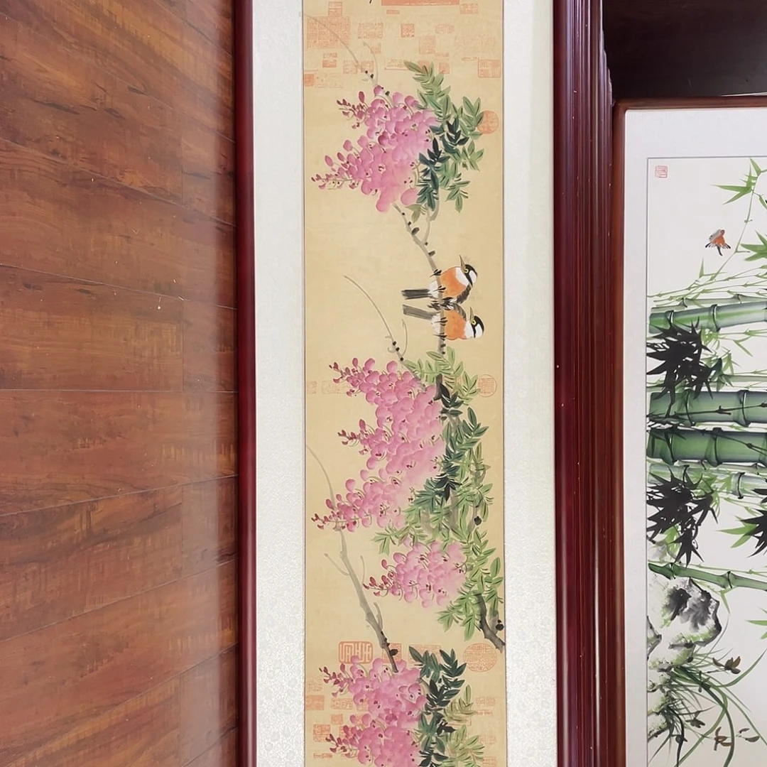 国画带框尺寸48*163厘米