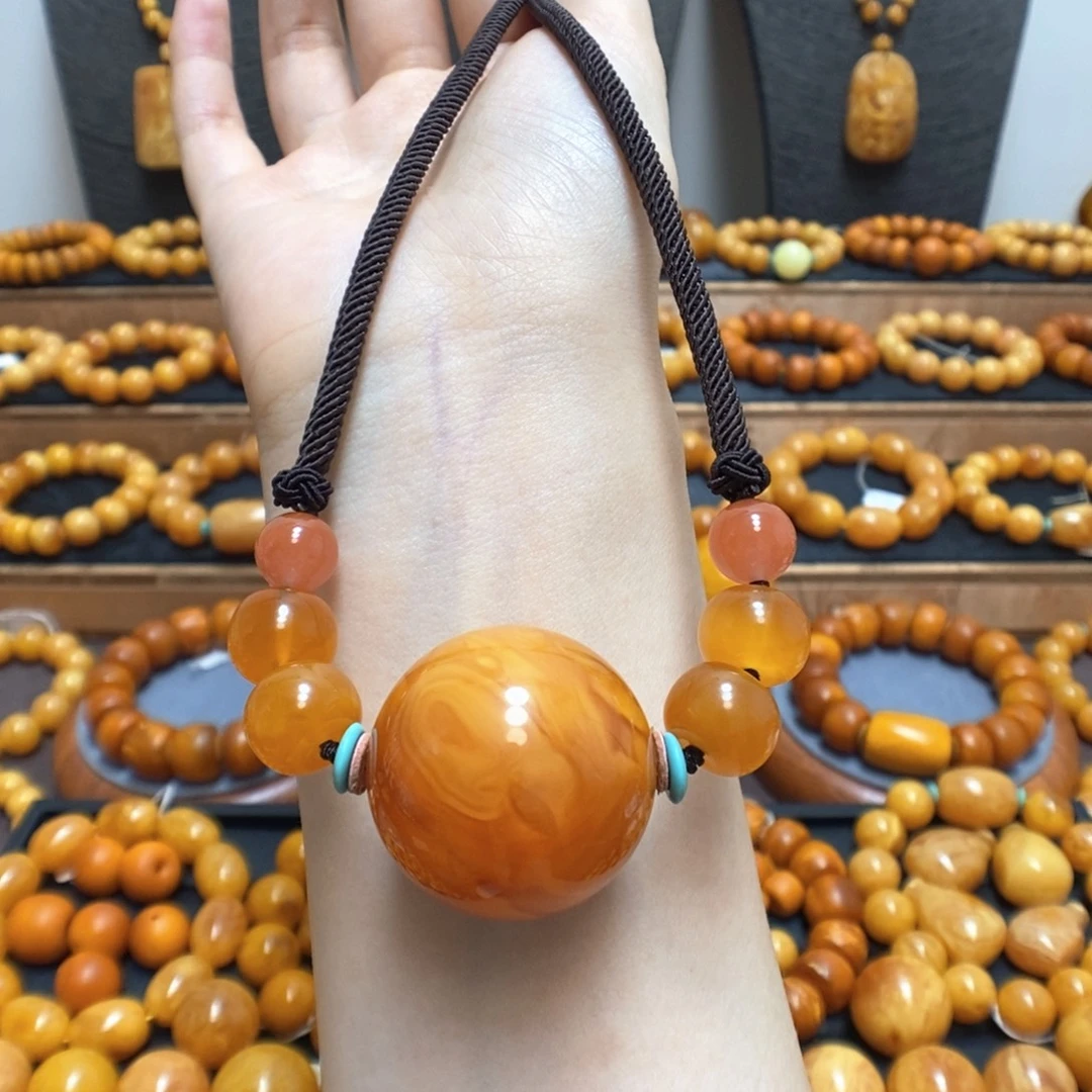 蜜蜡颈饰未镶嵌蜜蜡