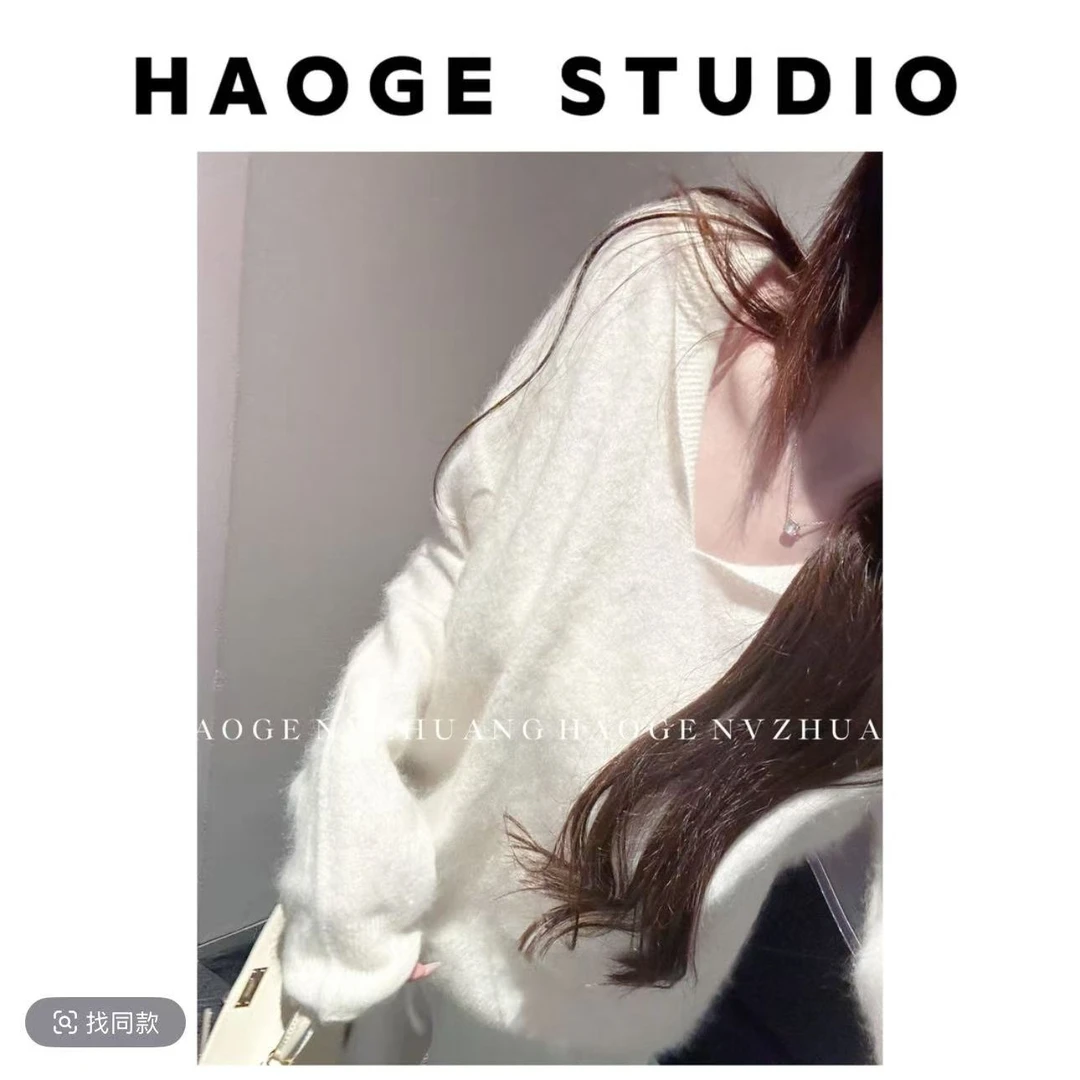浩哥女装●霜降HGQ5MY2890A羊绒毛衣预时尚休闲秋温暖慵懒风